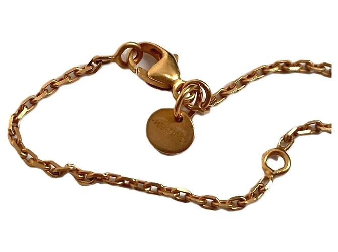 Hermès Collar Colgante As de Coeur PM en Cadena de Corazón HERMES Negro Rosa - vista 8