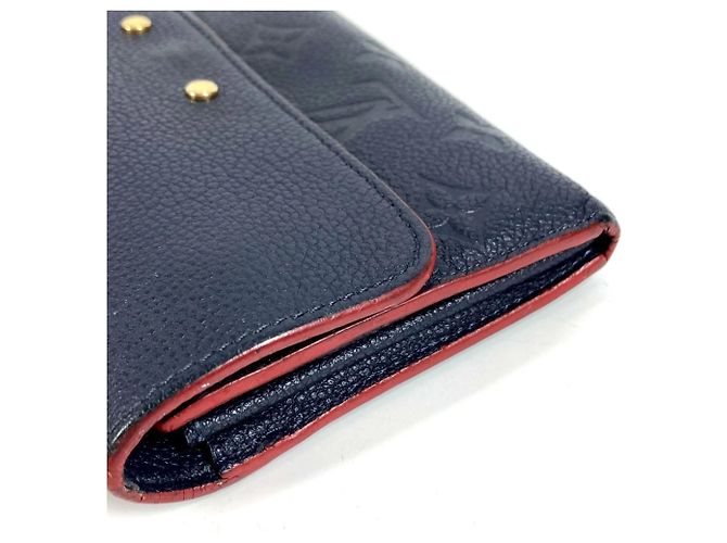 Lange Brieftasche Monogram Empreinte Louis Vuitton Rot Marineblau - Ansicht 3