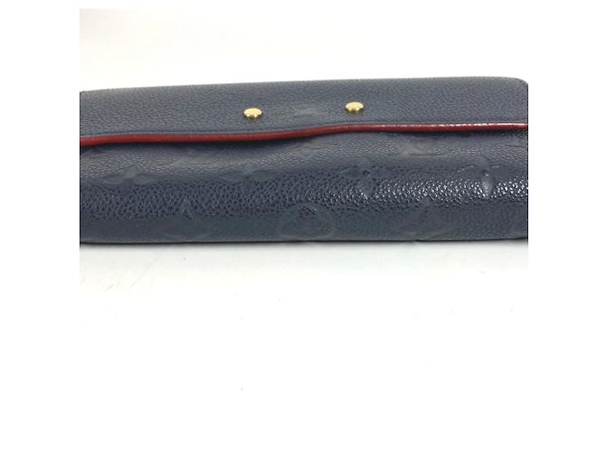 Lange Brieftasche Monogram Empreinte Louis Vuitton Rot Marineblau - Ansicht 5