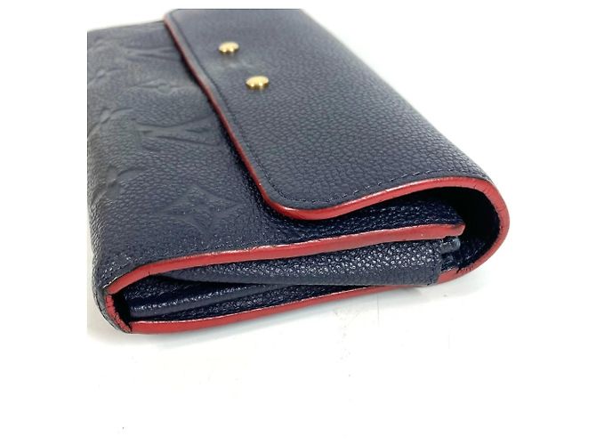 Lange Brieftasche Monogram Empreinte Louis Vuitton Rot Marineblau - Ansicht 6