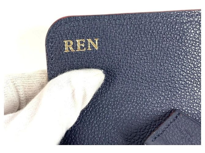 Lange Brieftasche Monogram Empreinte Louis Vuitton Rot Marineblau - Ansicht 8