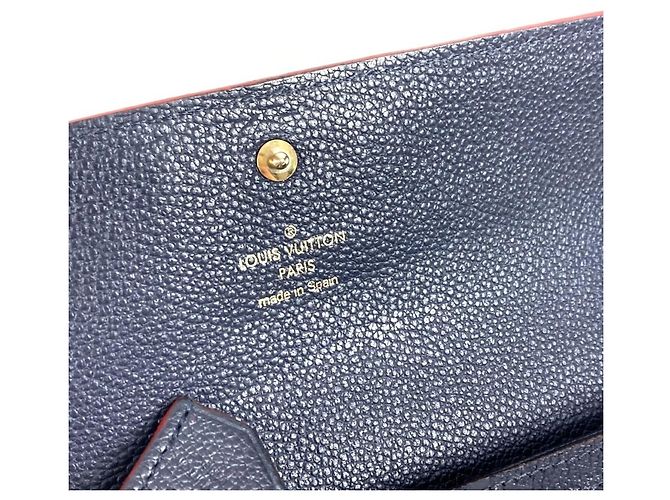 Lange Brieftasche Monogram Empreinte Louis Vuitton Rot Marineblau - Ansicht 9