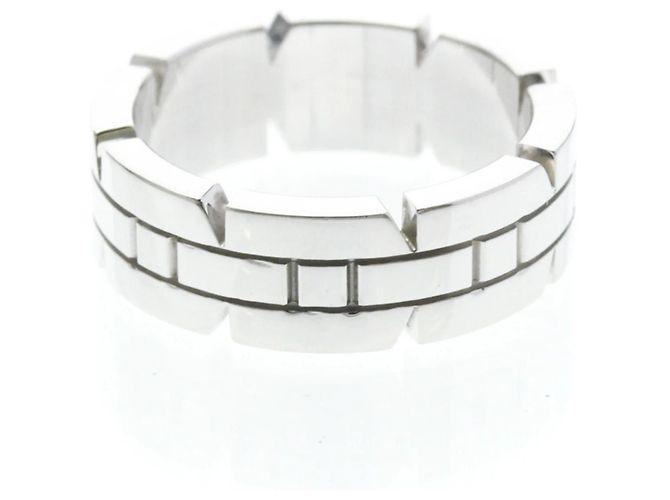 Cartier Tank Française Diamantbandring Silber - Ansicht 3