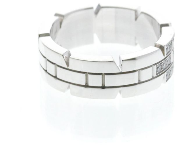 Cartier Tank Française Diamantbandring Silber - Ansicht 4