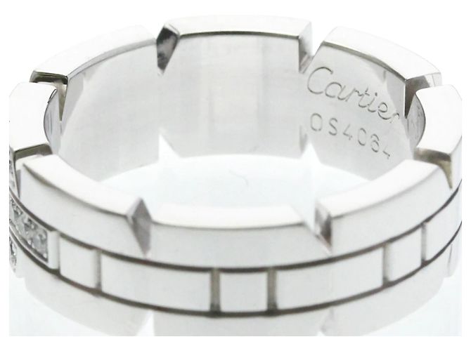 Cartier Tank Française Diamantbandring Silber - Ansicht 6