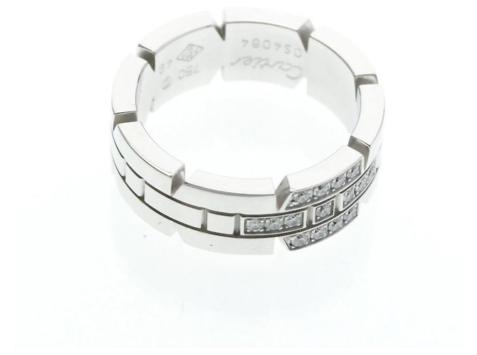 Cartier Tank Française Diamantbandring Silber - Ansicht 9