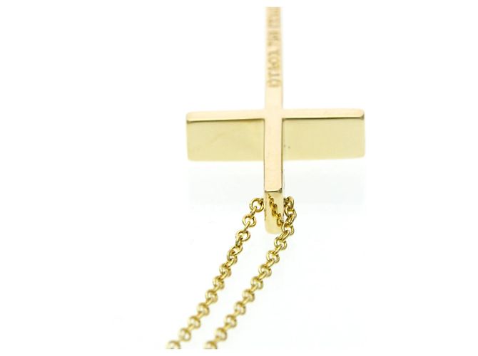 Tiffany & Co Collana Tiffany Cross in Oro Giallo (18K) D'oro - vista 6