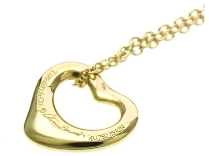 Tiffany & Co Collana Pendente Cuore Aperto Tiffany D'oro - vista 7