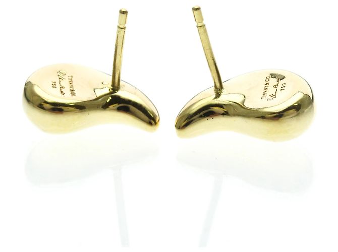 Tiffany & Co Orecchini a bottone in oro 18K a forma di goccia Tiffany D'oro - vista 3