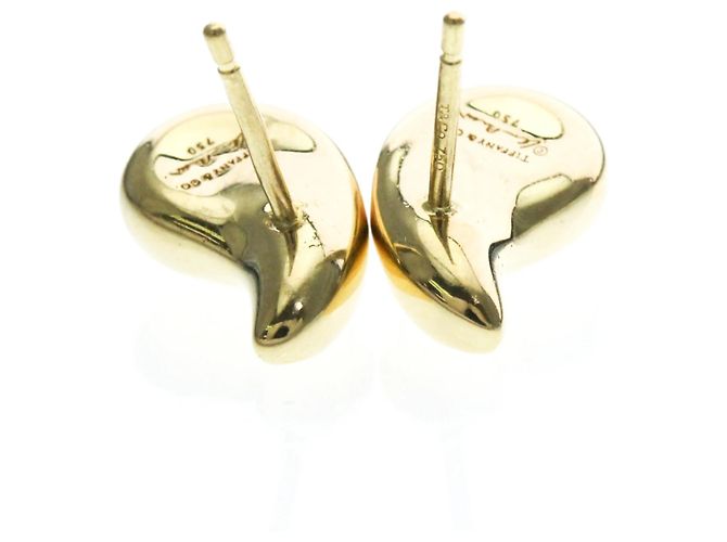 Tiffany & Co Orecchini a bottone in oro 18K a forma di goccia Tiffany D'oro - vista 4