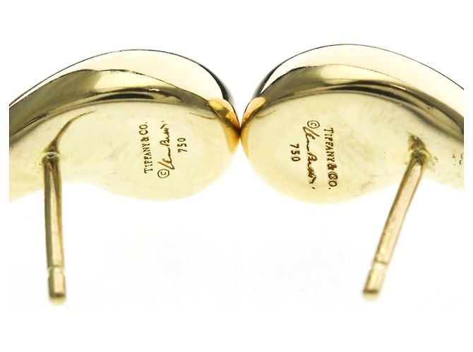 Tiffany & Co Orecchini a bottone in oro 18K a forma di goccia Tiffany D'oro - vista 5