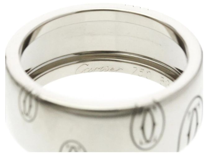 Anello Cartier Buon Compleanno LM in Oro Bianco Argento - vista 5