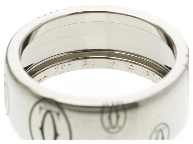 Anello Cartier Buon Compleanno LM in Oro Bianco Argento - vista 6