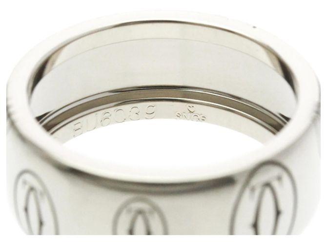 Anello Cartier Buon Compleanno LM in Oro Bianco Argento - vista 7