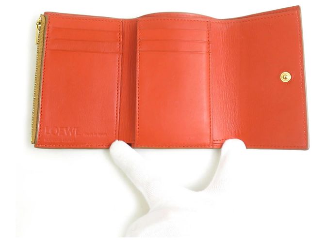 Loewe Dreifach-Brieftasche aus Kamel-Leder - Ansicht 3