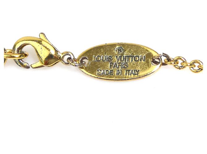 Louis Vuitton Essential V Metallgold-Halskette Golden - Ansicht 8