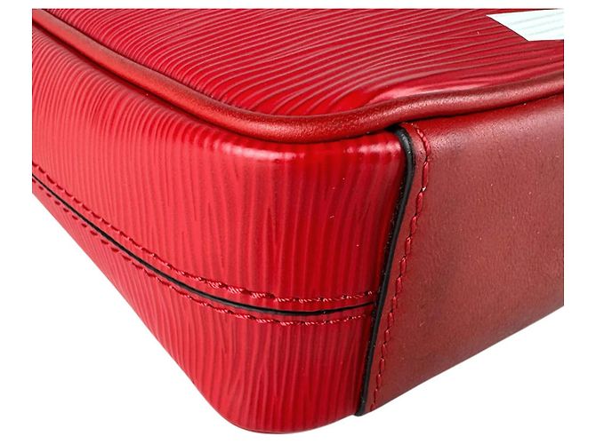 Borsa a Spalla in Pelle Epi Louis Vuitton Rosso - vista 8