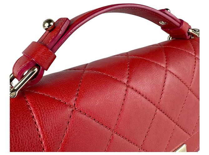 Timeless Borsa a spalla in pelle rossa Chanel Rosso - vista 10