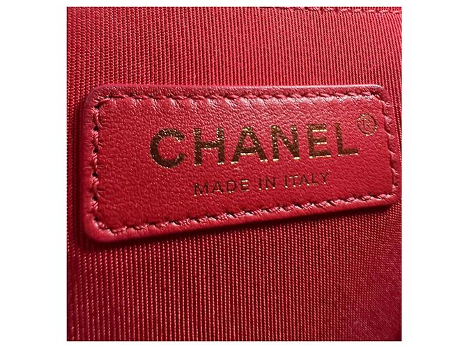 Timeless Borsa a spalla in pelle rossa Chanel Rosso - vista 12
