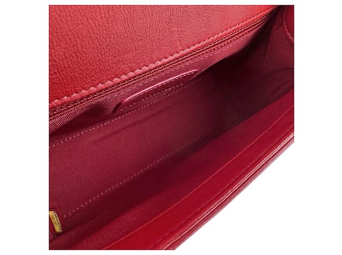 Timeless Borsa a spalla in pelle rossa Chanel Rosso - vista 5