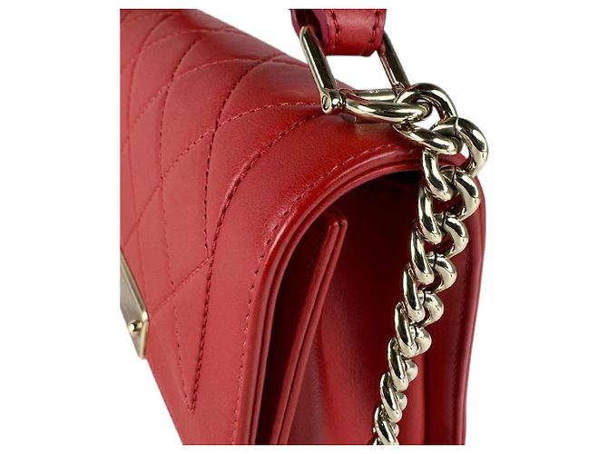 Timeless Borsa a spalla in pelle rossa Chanel Rosso - vista 7