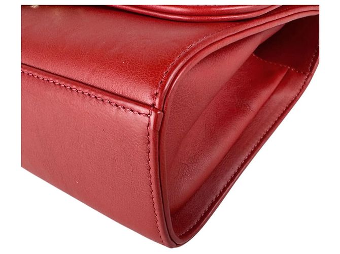 Timeless Borsa a spalla in pelle rossa Chanel Rosso - vista 9