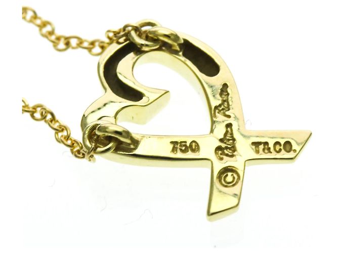 Tiffany & Co Collana Pendente Cuore Amante Tiffany D'oro - vista 7