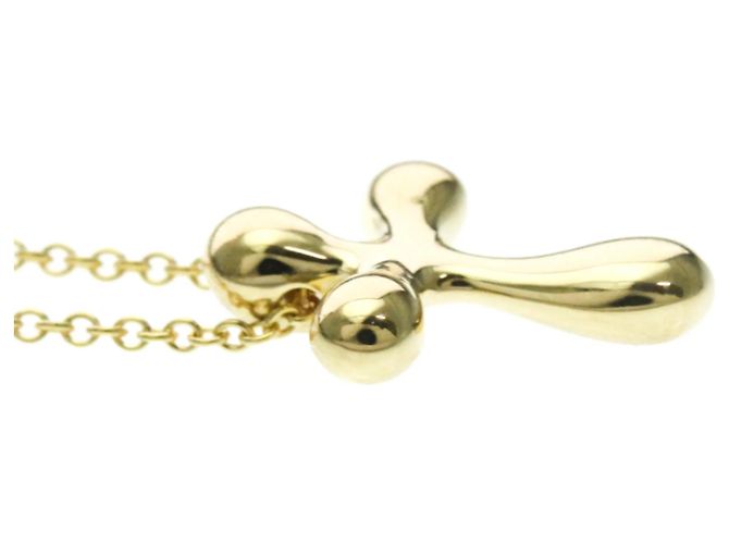 Tiffany & Co Collana con pendente a croce in oro giallo 18K Tiffany D'oro - vista 5