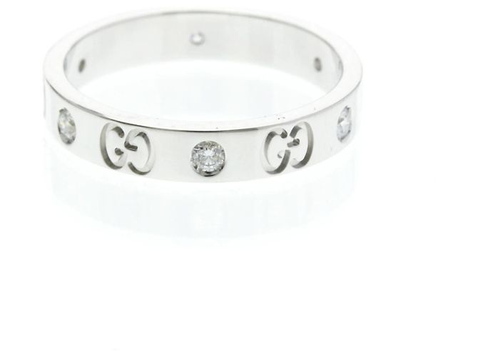 Anello in oro 18K con diamanti Gucci Icon D'oro - vista 4