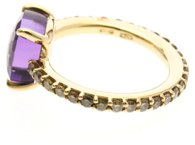 Pomellato Nudo Ring aus Roségold mit Amethyst und Diamanten Golden - Ansicht 2