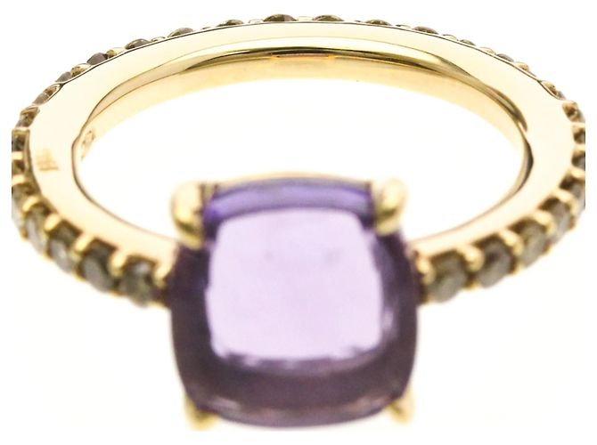 Pomellato Nudo Ring aus Roségold mit Amethyst und Diamanten Golden - Ansicht 5