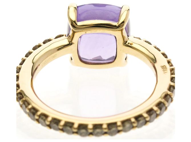 Pomellato Nudo Ring aus Roségold mit Amethyst und Diamanten Golden - Ansicht 7