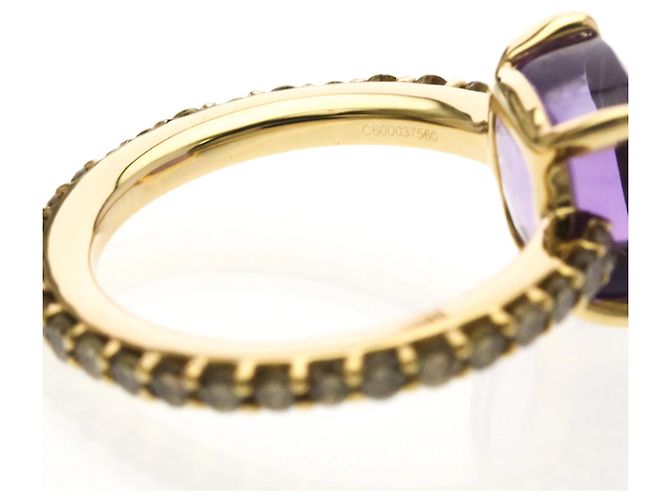 Pomellato Nudo Ring aus Roségold mit Amethyst und Diamanten Golden - Ansicht 8