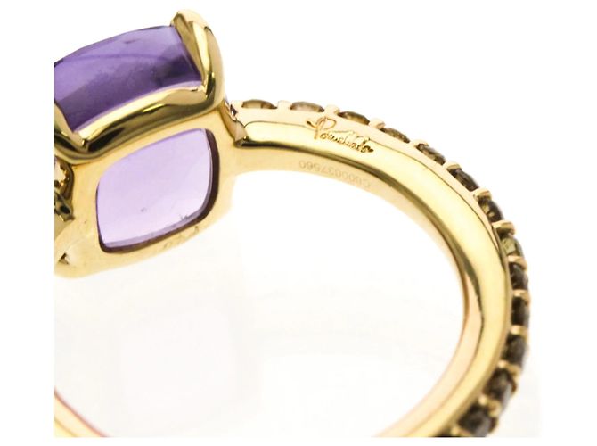Pomellato Nudo Ring aus Roségold mit Amethyst und Diamanten Golden - Ansicht 9