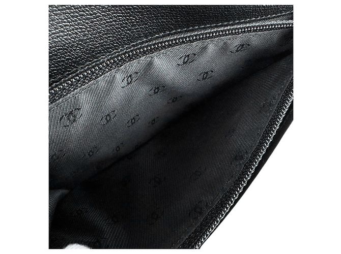 Cartera larga de piel negra Chanel Negro - vista 11