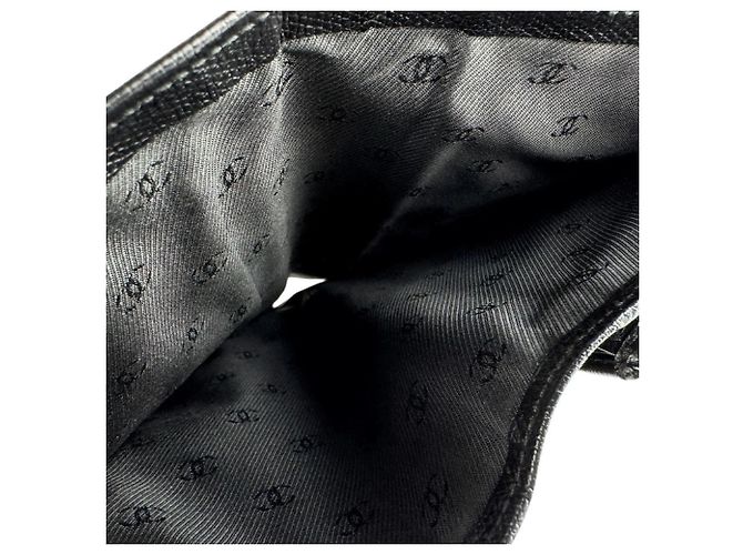Cartera larga de piel negra Chanel Negro - vista 12