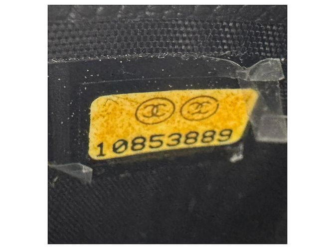 Cartera larga de piel negra Chanel Negro - vista 14