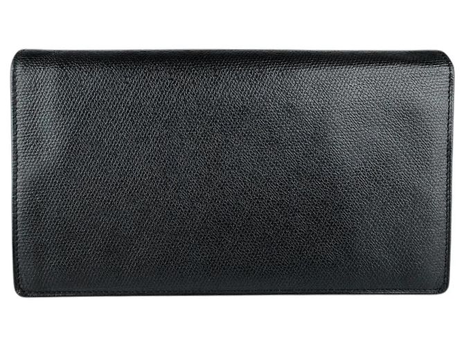 Cartera larga de piel negra Chanel Negro - vista 3