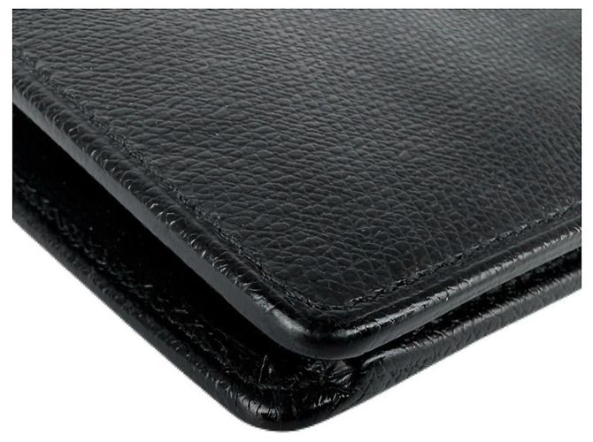 Cartera larga de piel negra Chanel Negro - vista 8