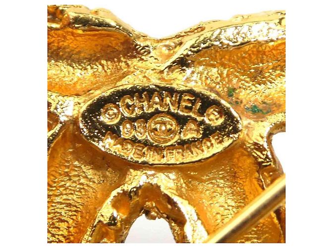 Spilla in metallo dorato Chanel D'oro - vista 10
