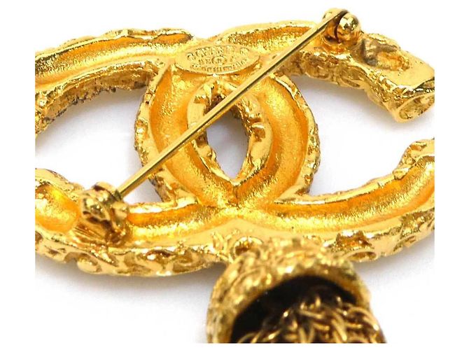 Spilla in metallo dorato Chanel D'oro - vista 6