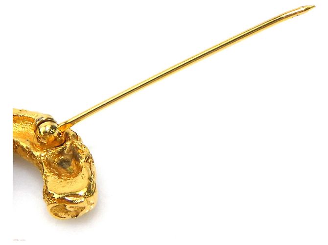 Spilla in metallo dorato Chanel D'oro - vista 7