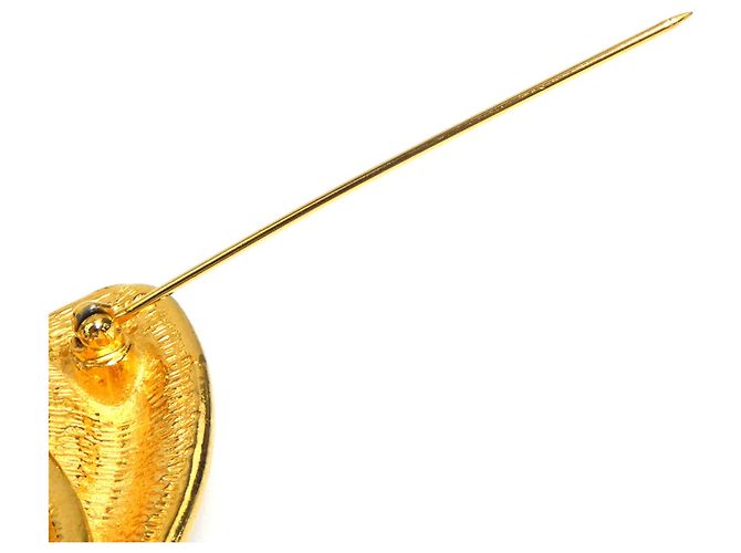 Spilla in metallo dorato Chanel D'oro - vista 7