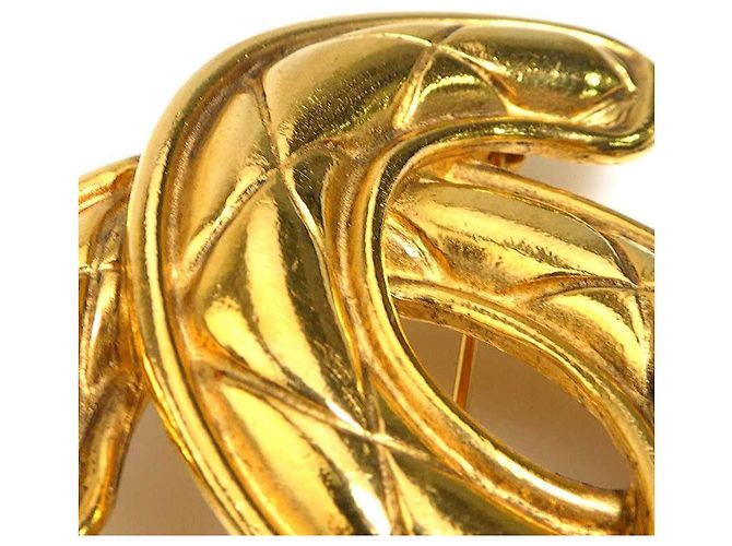 Spilla in metallo dorato Chanel D'oro - vista 8