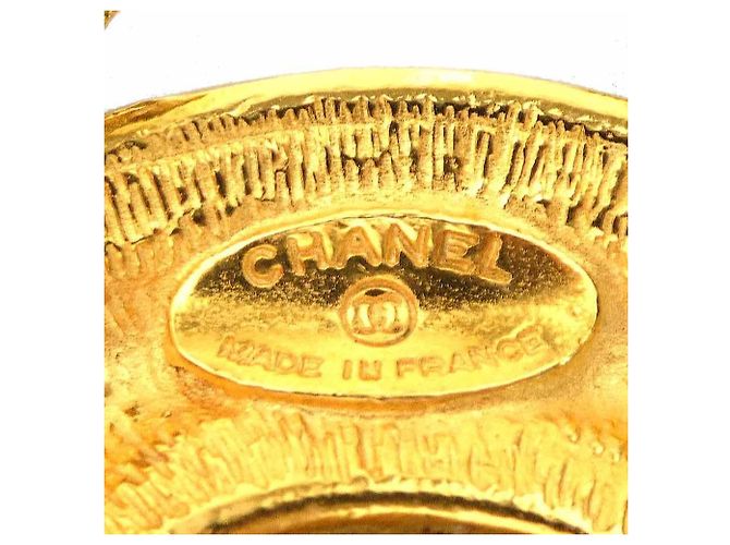 Spilla in metallo dorato Chanel D'oro - vista 9