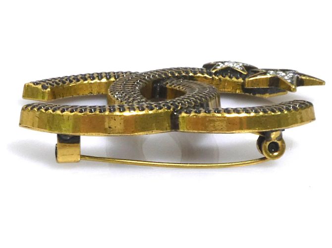 Chanel Gold- und Silberbrosche Golden - Ansicht 4