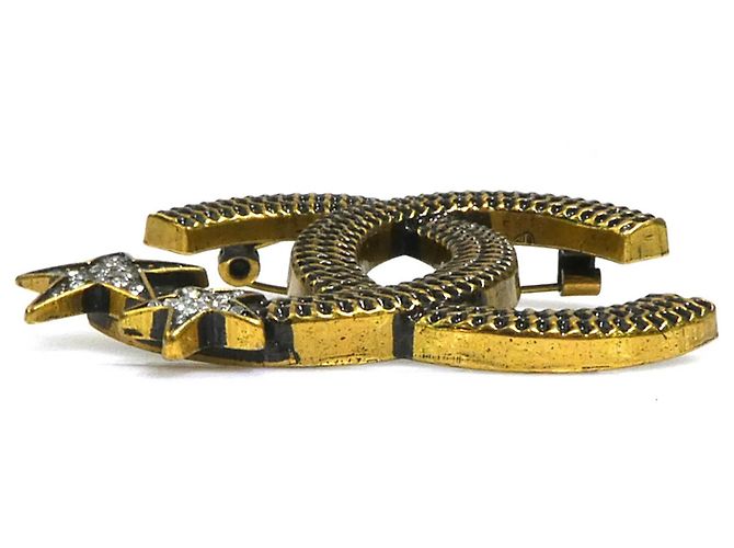 Chanel Gold- und Silberbrosche Golden - Ansicht 6