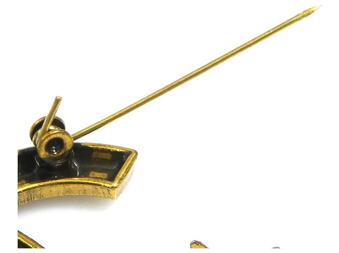 Chanel Gold- und Silberbrosche Golden - Ansicht 8