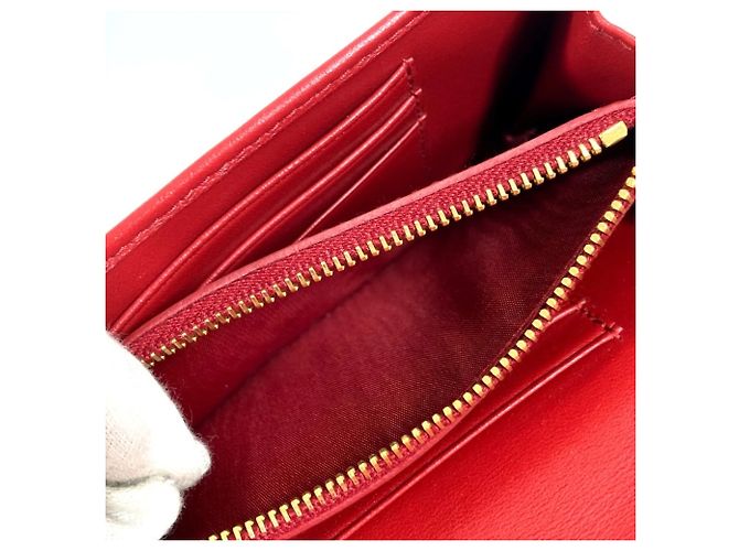 Saffiano Cartera de cadena acolchada Prada en rojo Roja - vista 10