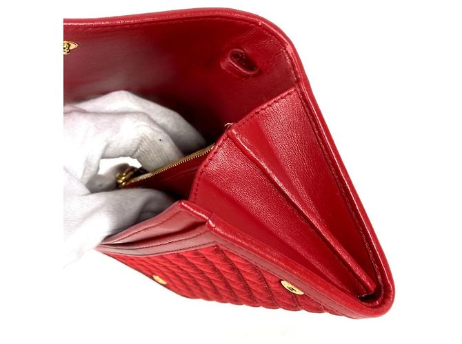 Saffiano Cartera de cadena acolchada Prada en rojo Roja - vista 13